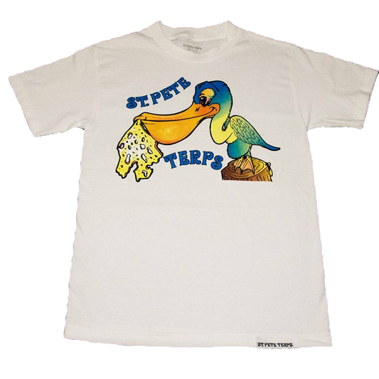 White/Blue Slabby Pelican image 0